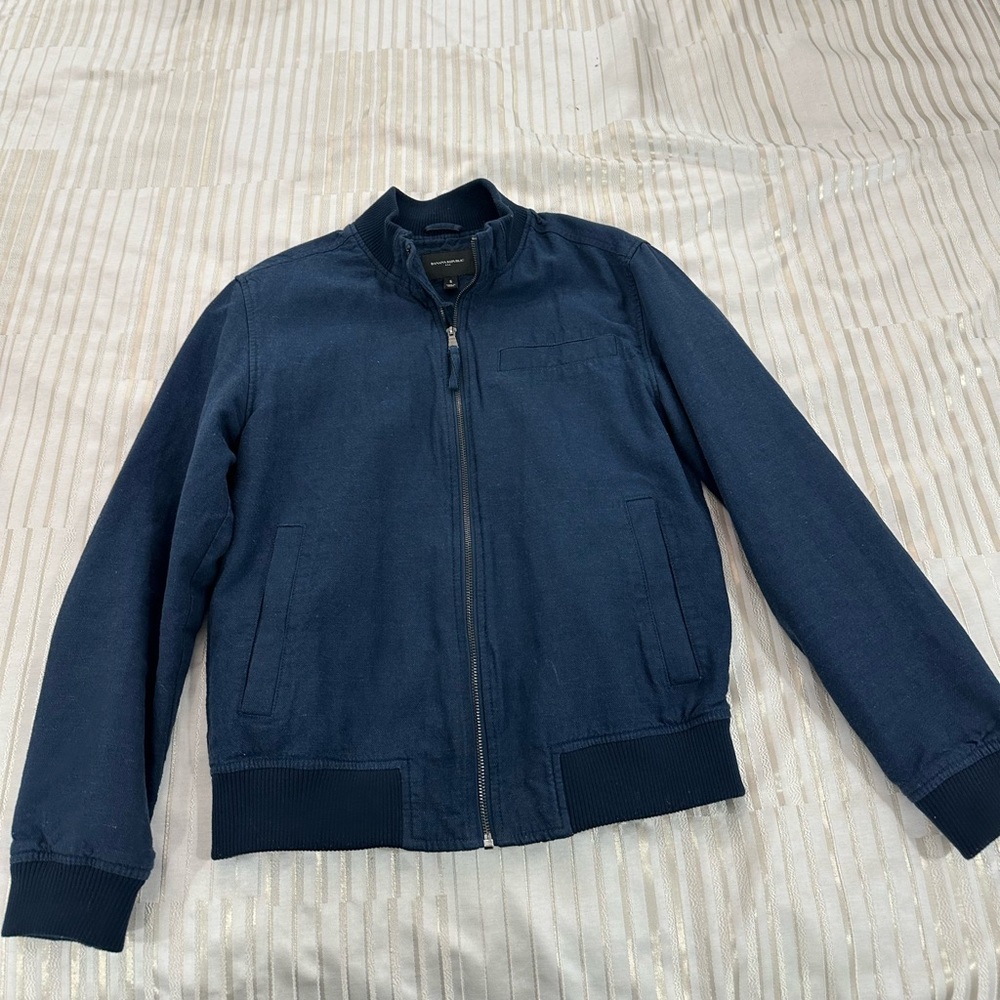 Banana Republic Dark Blue Bomber Jacket
